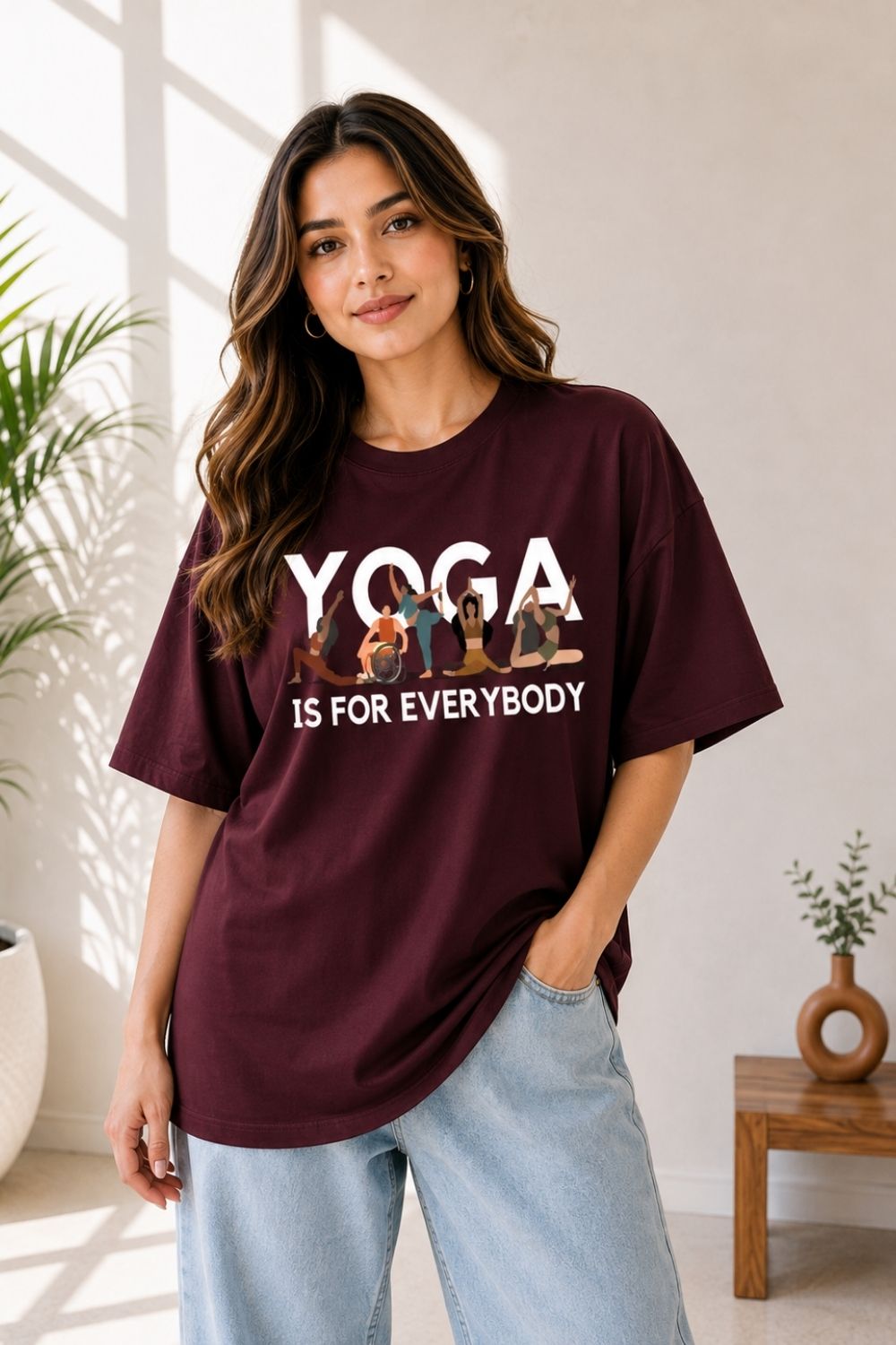 Yoga is for everybody Unisex Oversized Tee