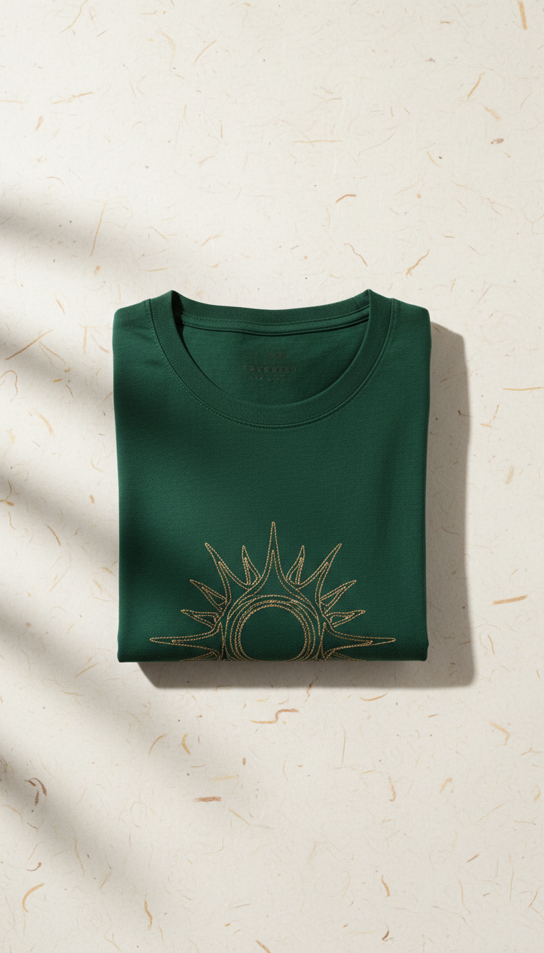 Gold-Accent Yoga T-Shirt