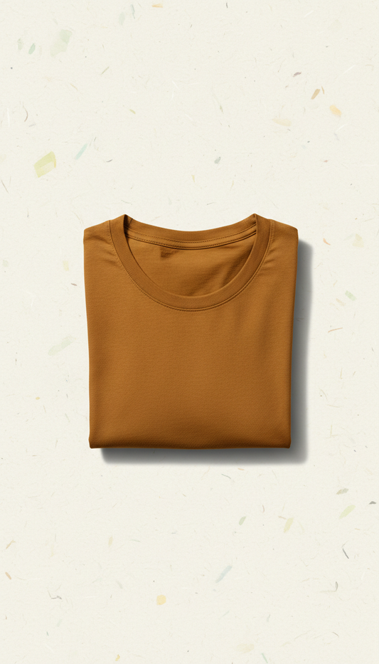 Signature Marigold Brown Yoga T-Shirt