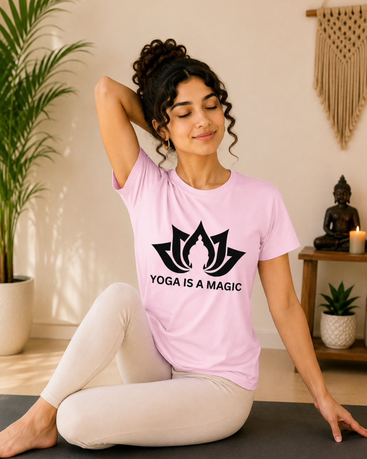 Yoga is a magic Unisex Classic T-Shirt - front view
