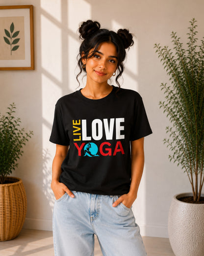 Live Love Yoga Unisex Classic T-Shirt - photo 7