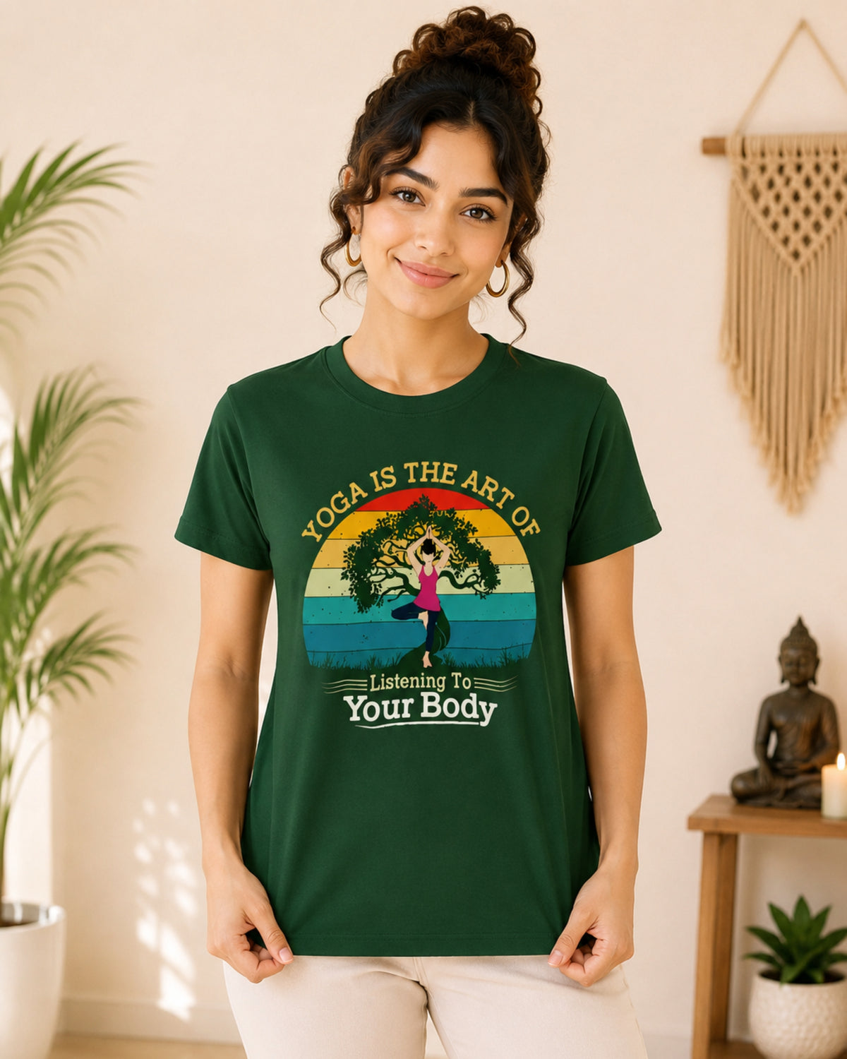 Yoga is the art of listening to your body Unisex Classic T-Shirt - photo 10