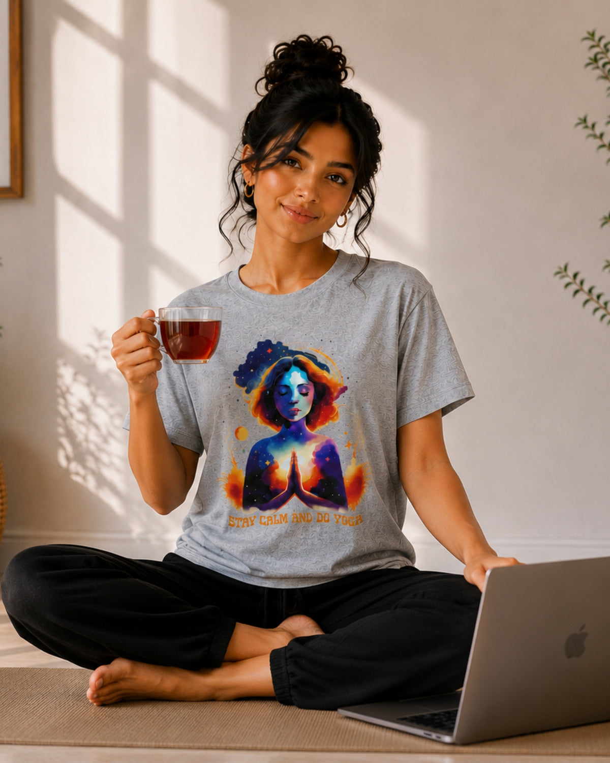 Stay Calm and do Yoga Unisex Classic T-Shirt - photo 2