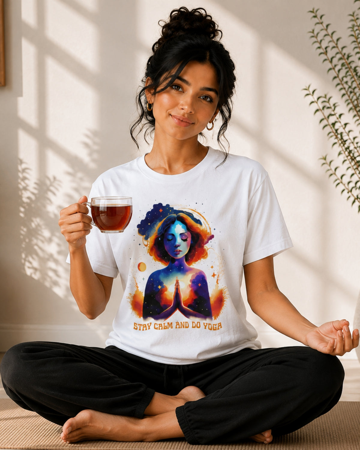 Stay Calm and do Yoga Unisex Classic T-Shirt - front view