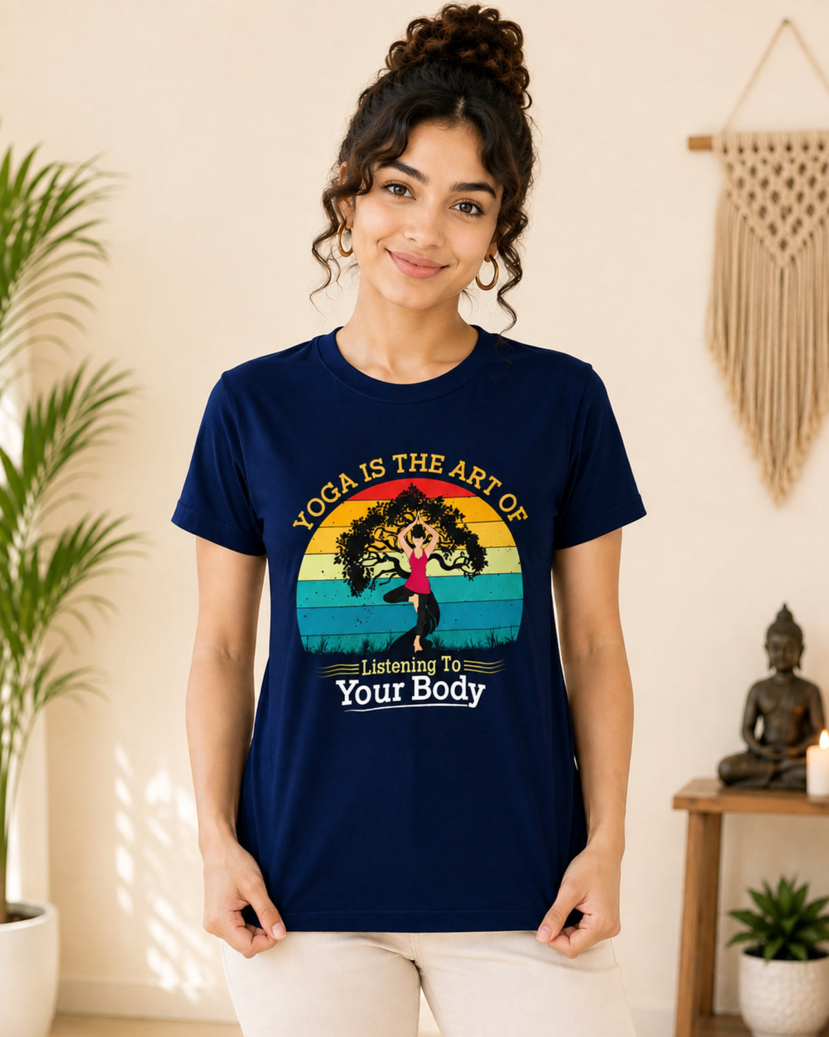 Yoga is the art of listening to your body Unisex Classic T-Shirt - photo 9