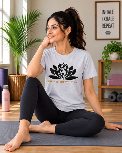 Life is Better with Yoga Unisex Classic T-Shirt - photo 5