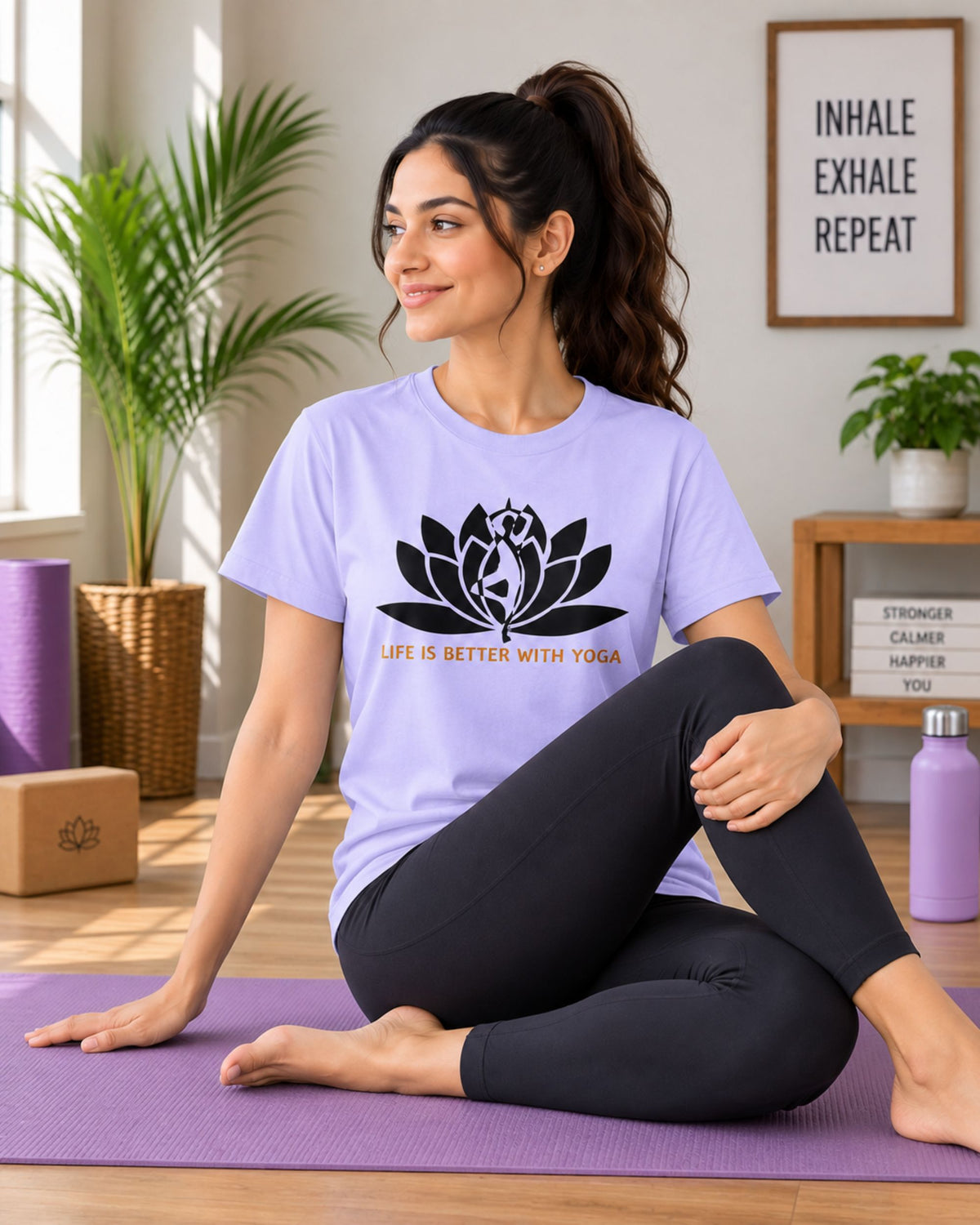 Life is Better with Yoga Unisex Classic T-Shirt - photo 4