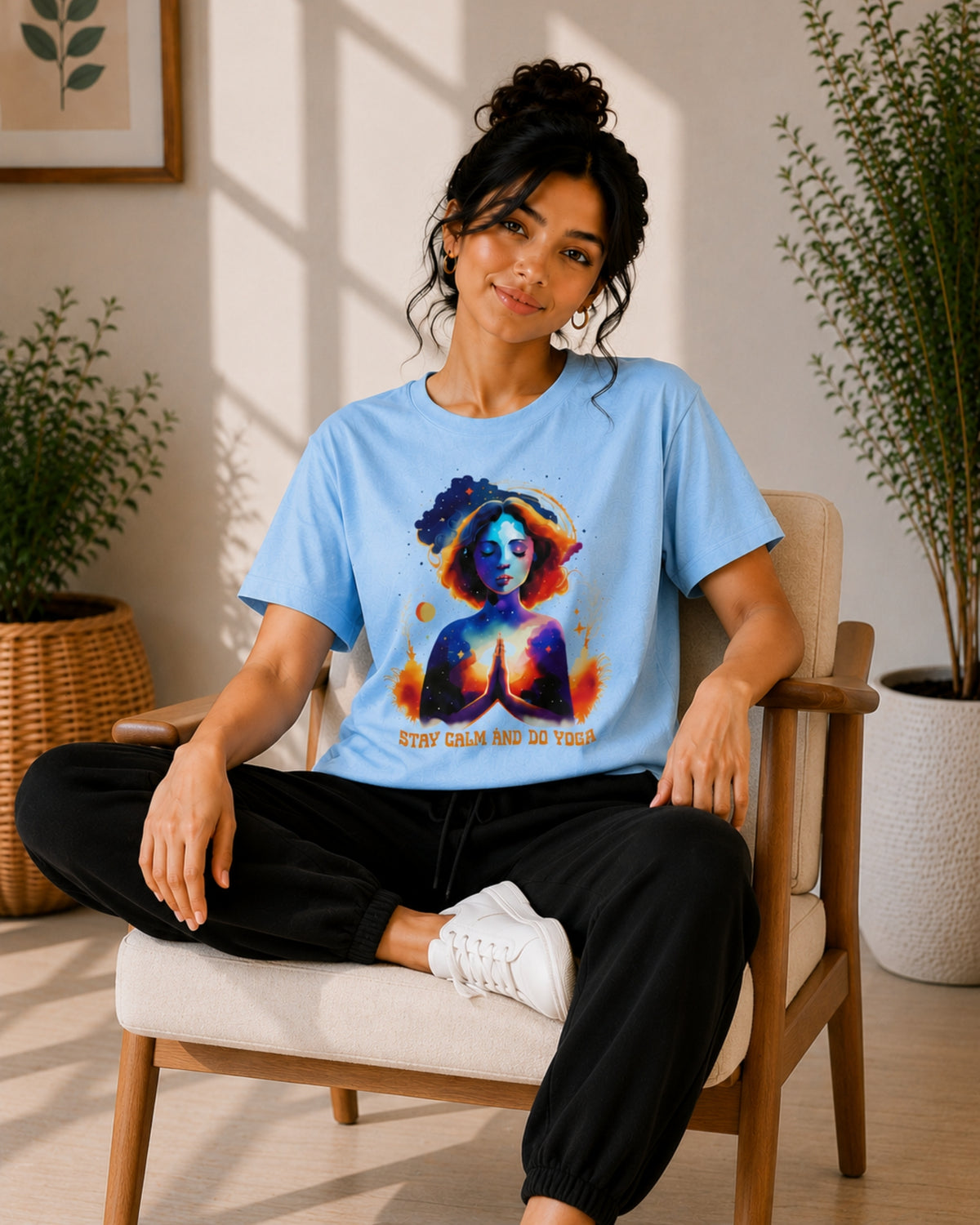 Stay Calm and do Yoga Unisex Classic T-Shirt - photo 3
