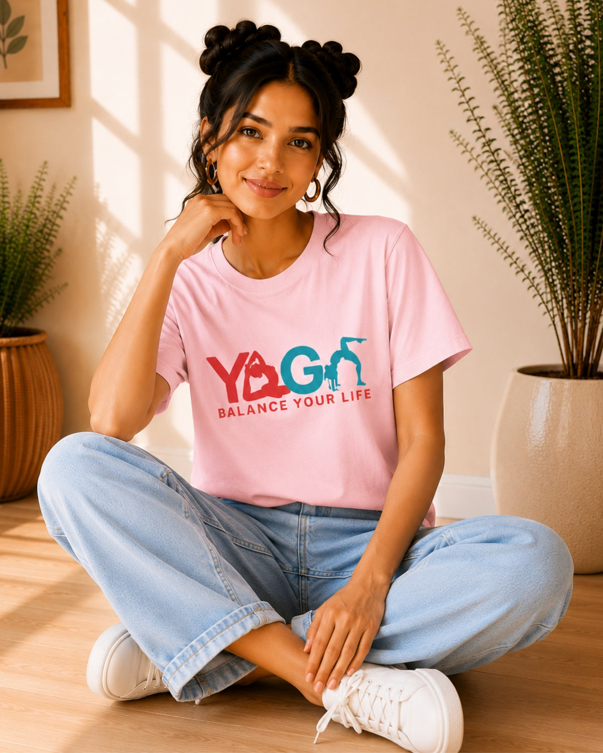 Yoga Balance Your Life Unisex Classic T-Shirt - front view