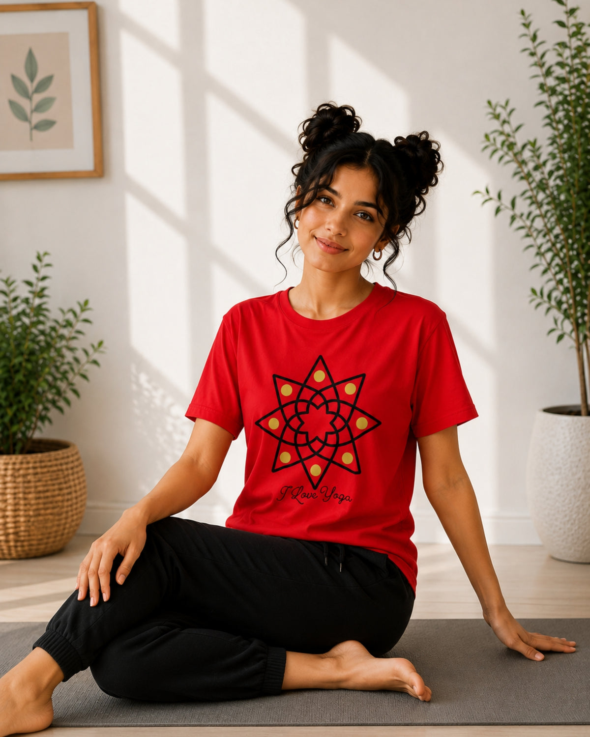 I Love Yoga Unisex Classic T-Shirt - photo 2