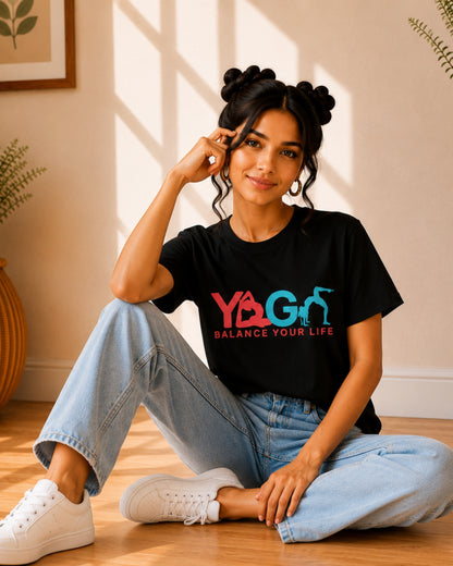 Yoga Balance Your Life Unisex Classic T-Shirt - photo 5
