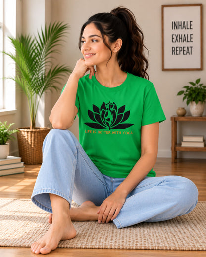 Life is Better with Yoga Unisex Classic T-Shirt - photo 3