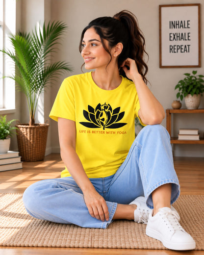 Life is Better with Yoga Unisex Classic T-Shirt - photo 6