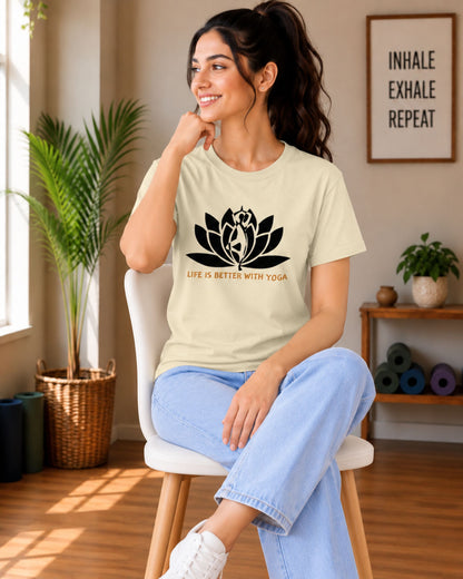 Life is Better with Yoga Unisex Classic T-Shirt