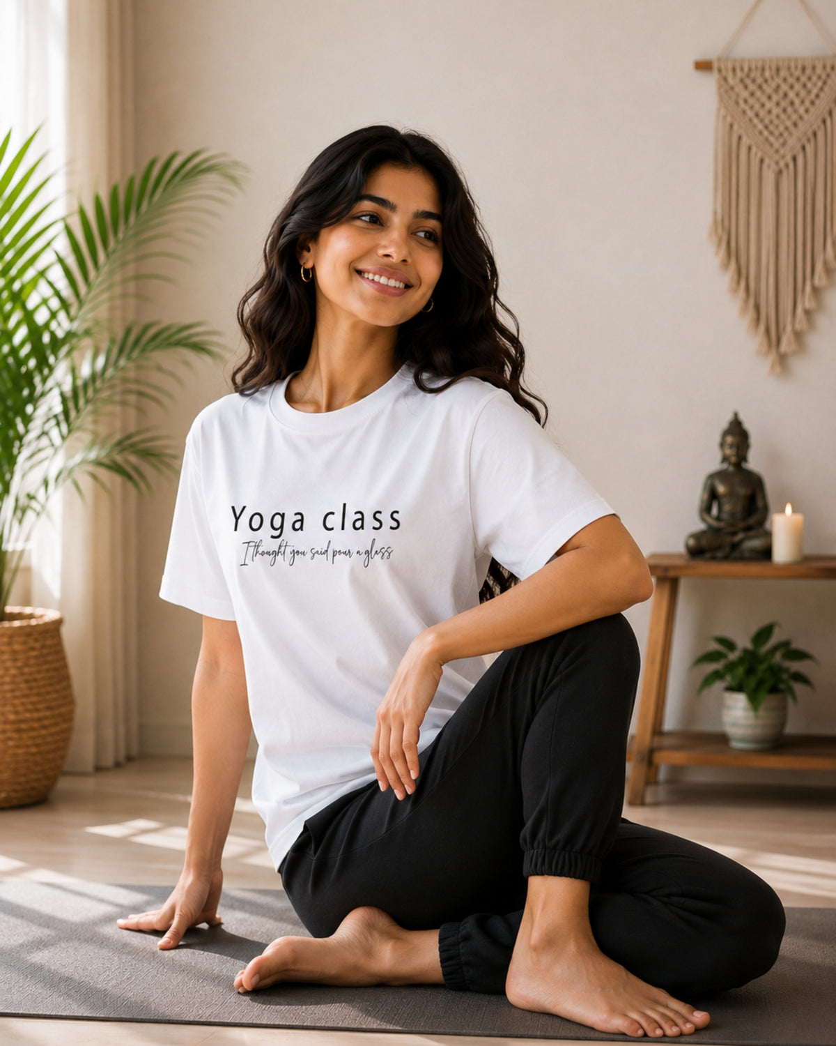 Yoga Class Unisex Classic T-Shirt - front view
