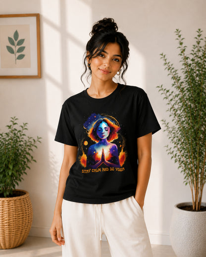 Stay Calm and do Yoga Unisex Classic T-Shirt - photo 9