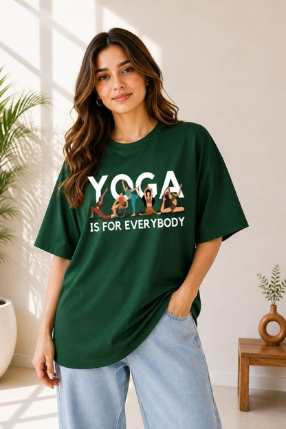 Yoga is for everybody Unisex Oversized Tee - photo 9