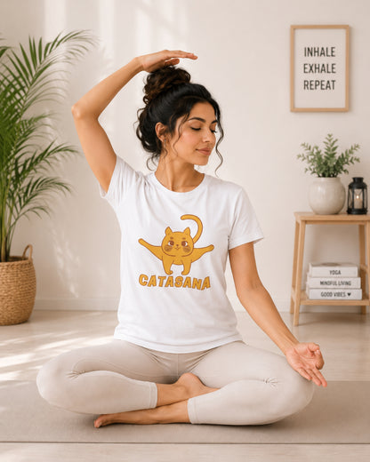 Catasana Unisex Classic Crew T-Shirt - front view