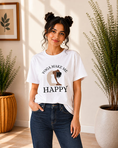 Yoga Make Me Happy Unisex Classic T-Shirt - photo 6