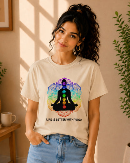 Life is Better With Yoga Unisex Classic T-Shirt - photo 10