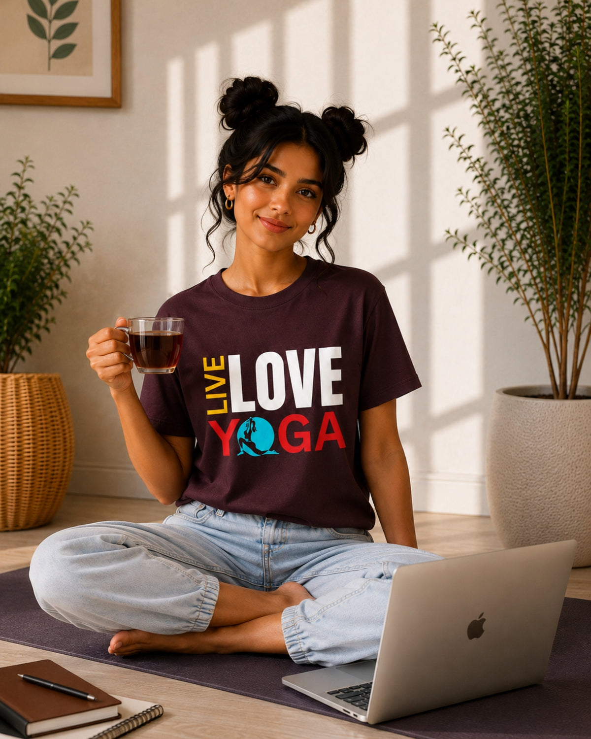 Live Love Yoga Unisex Classic T-Shirt - photo 3