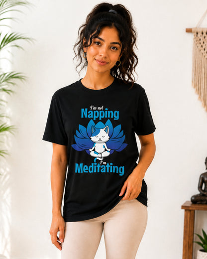 I'm not Napping I'm Meditating Unisex Classic T-Shirt - photo 6