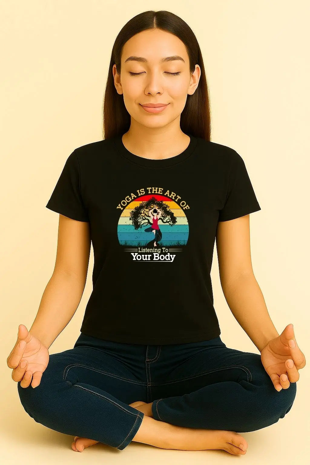Yoga is the art of listening to your body Unisex Classic T-Shirt