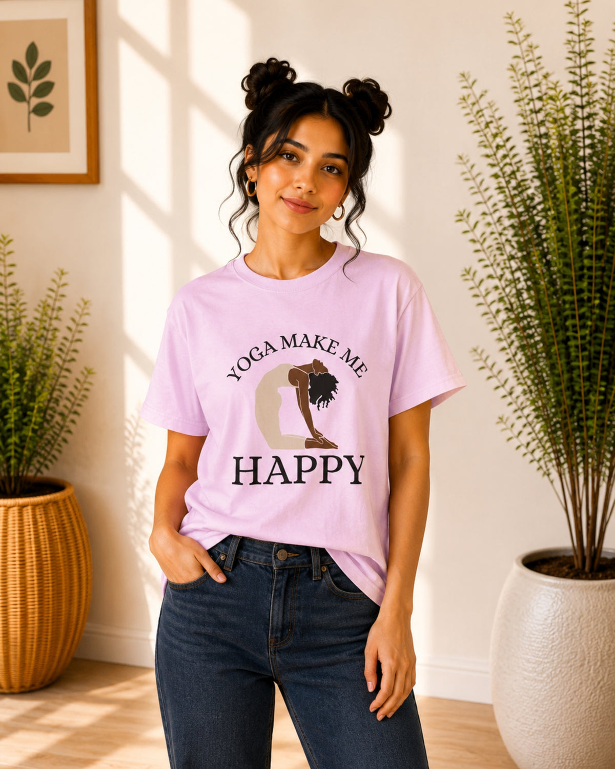 Yoga Make Me Happy Unisex Classic T-Shirt - photo 8