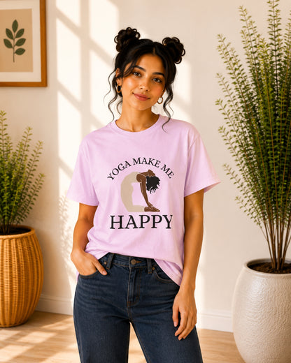 Yoga Make Me Happy Unisex Classic T-Shirt - photo 8