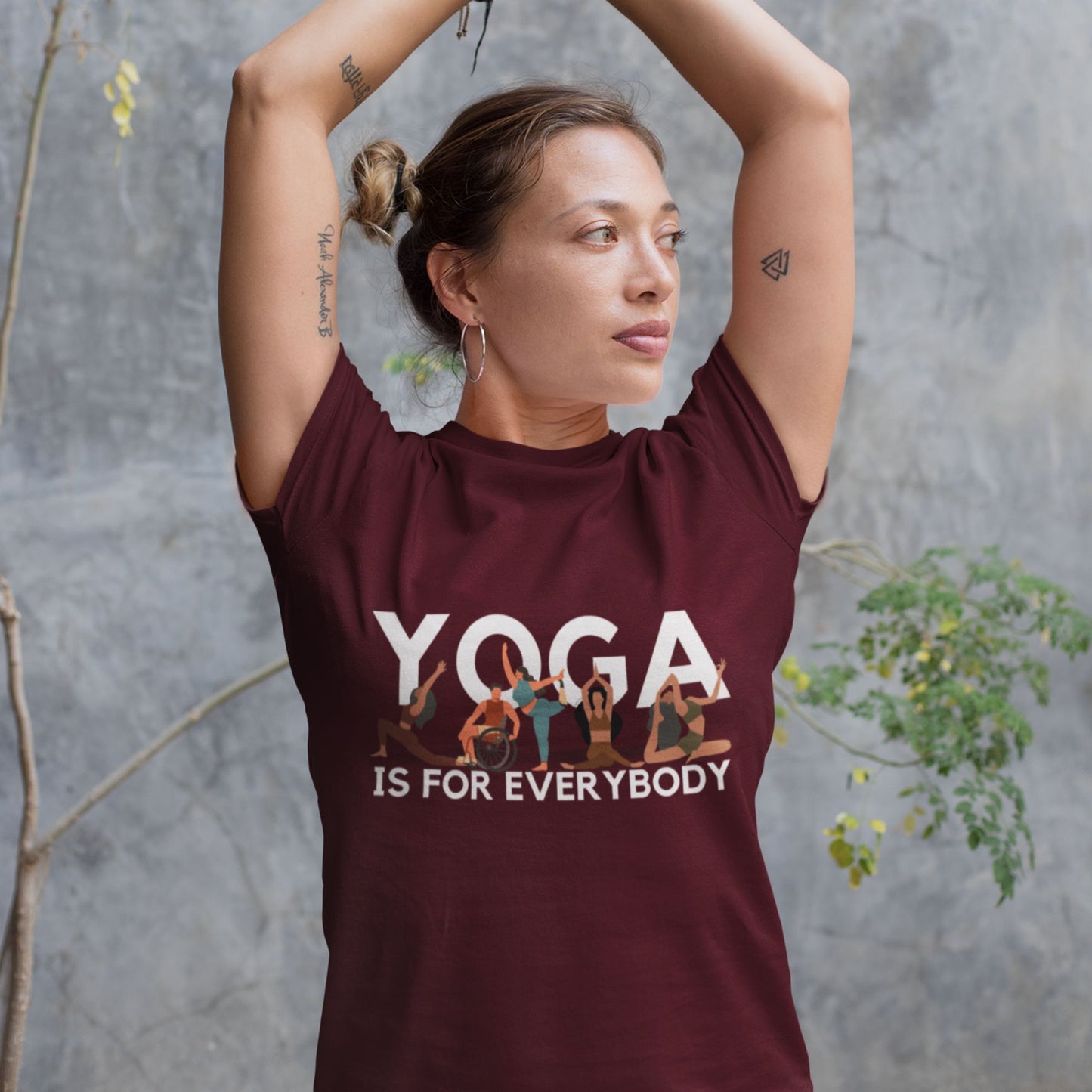Yoga is for Everybody Unisex T-Shirt | Premium Cotton Yoga Wear India | NAFEYA