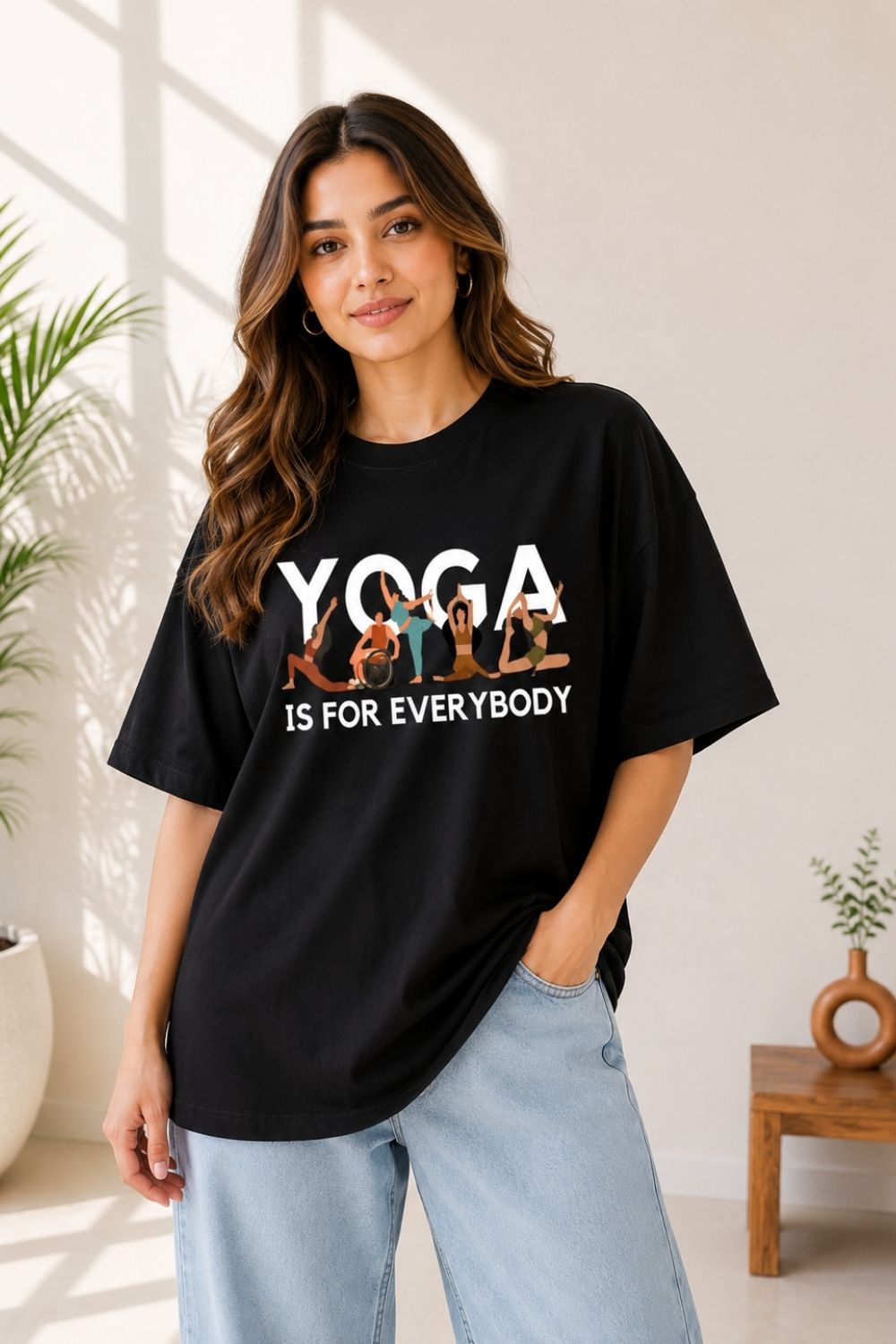 Yoga is for everybody Unisex Oversized Tee - photo 7
