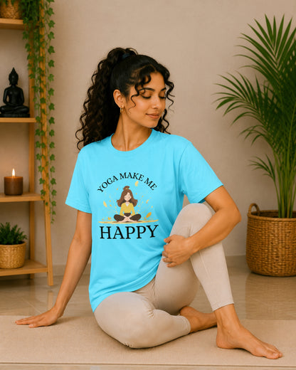 Yoga make Me happy Unisex Classic T-Shirt - photo 2