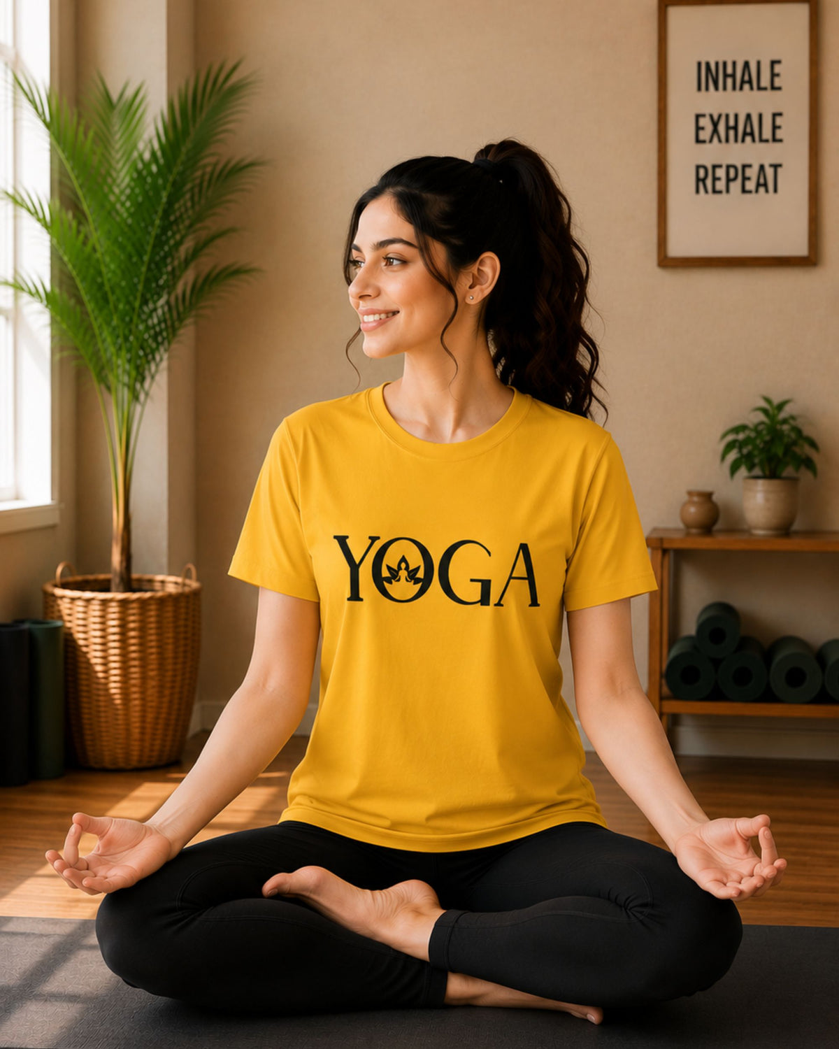 Yoga Unisex Classic Crew T-Shirt - front view