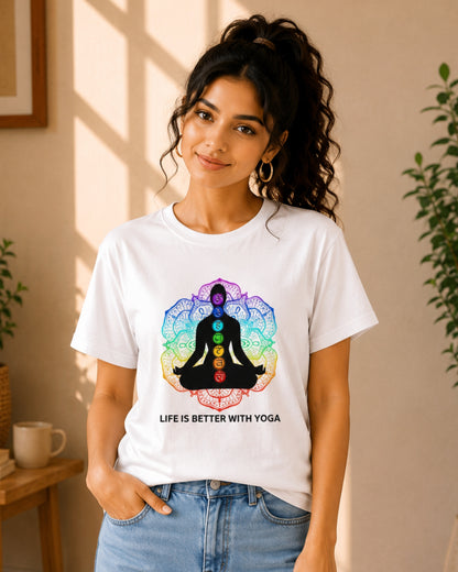 Life is Better With Yoga Unisex Classic T-Shirt - photo 7