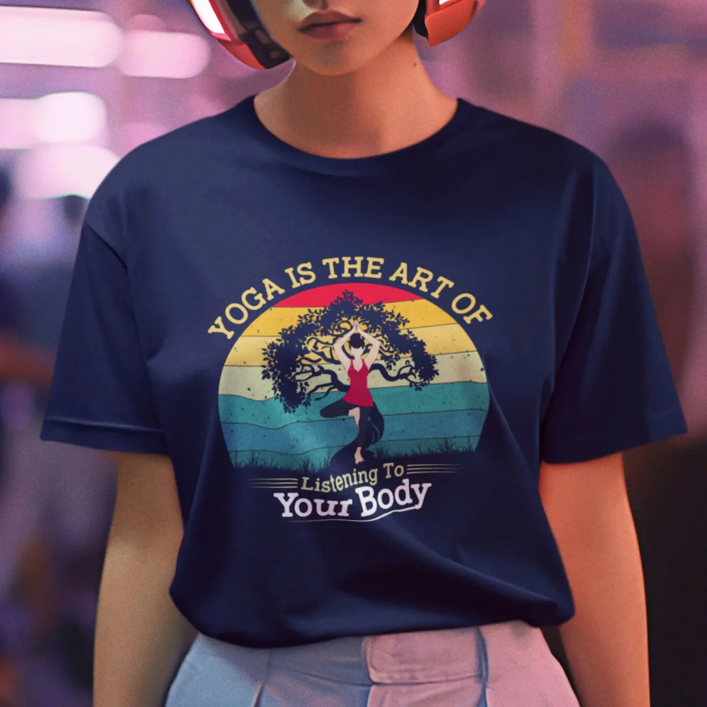 Yoga is the art of listening to your body Unisex Classic T-Shirt
