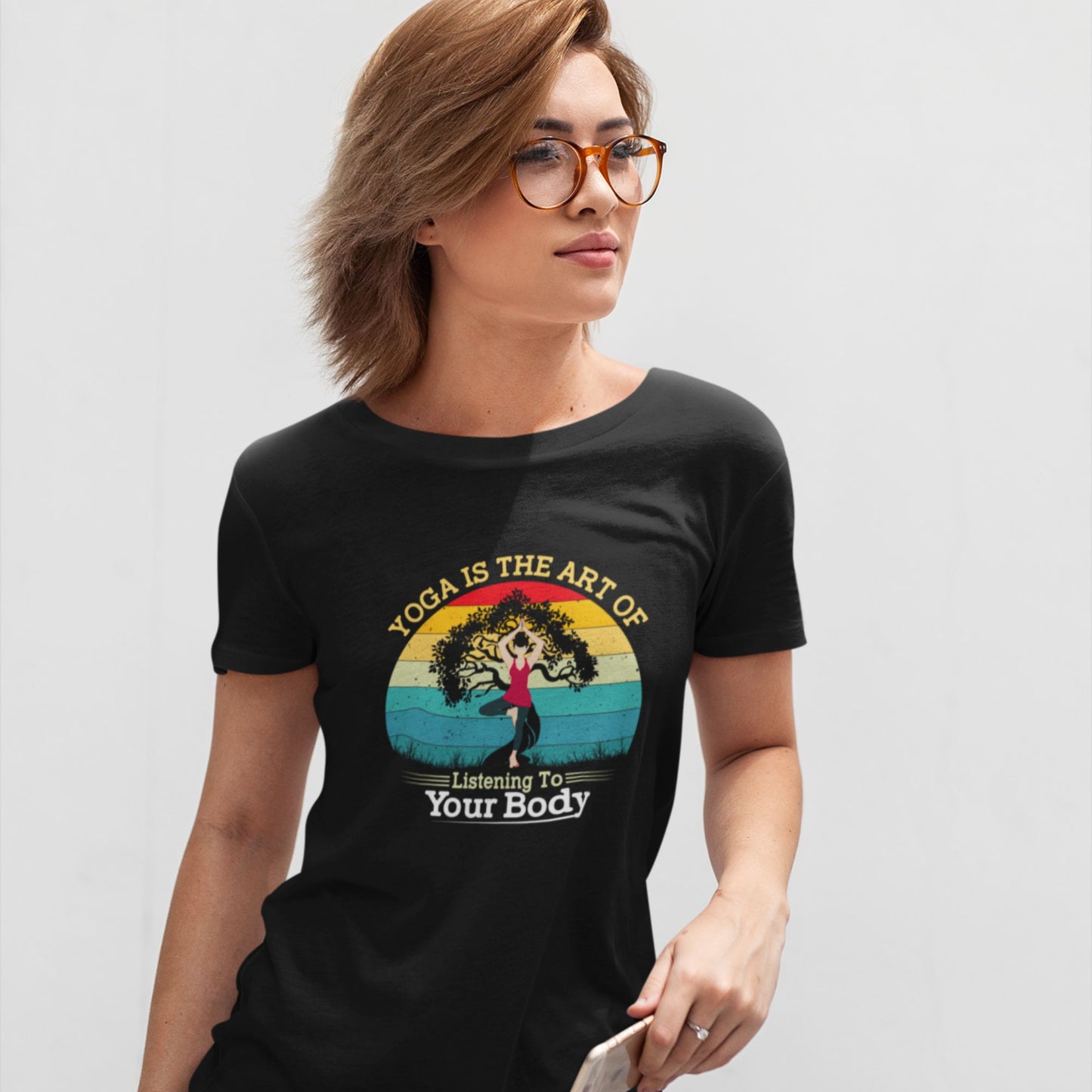 Yoga is the art of listening to your body Unisex Classic T-Shirt