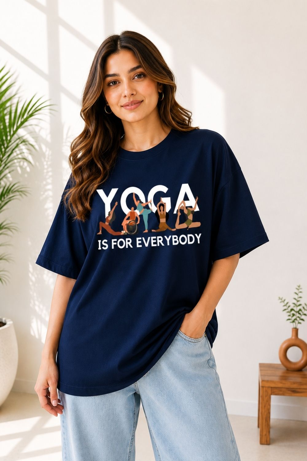 Yoga is for everybody Unisex Oversized Tee - photo 8