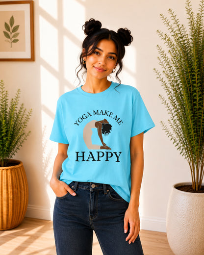 Yoga Make Me Happy Unisex Classic T-Shirt - photo 7