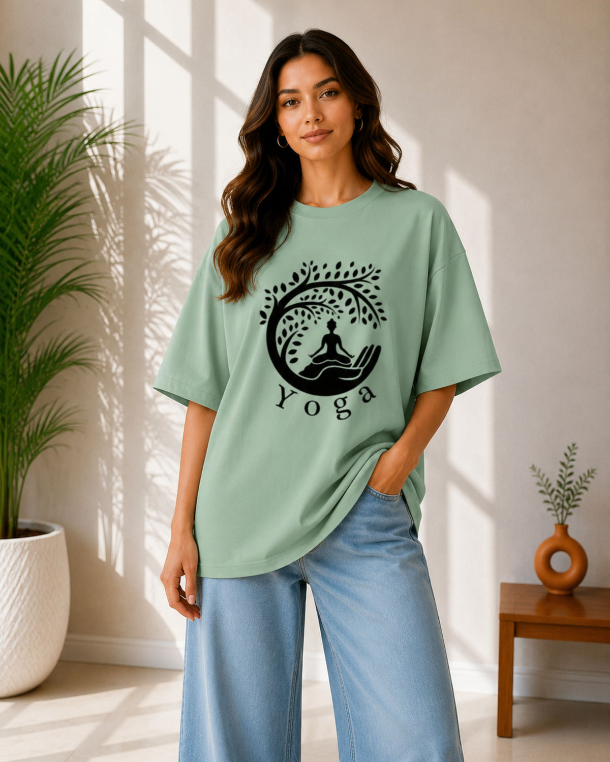 Yoga Unisex Oversized Tee