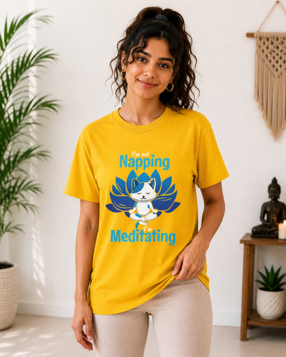 I'm not Napping I'm Meditating Unisex Classic T-Shirt - photo 9