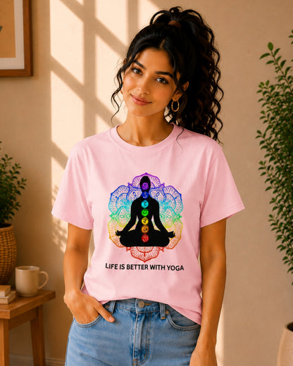 Life is Better With Yoga Unisex Classic T-Shirt - photo 8