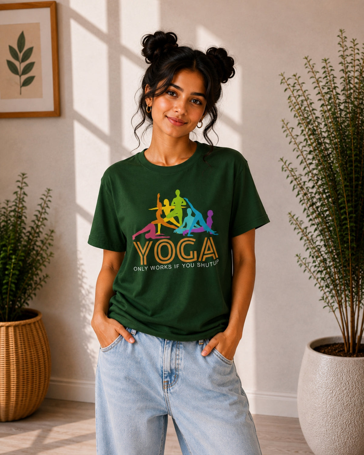 Yoga Only Works If You Shutup Unisex Classic Crew T-Shirt - photo 10