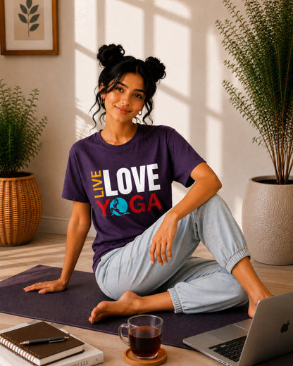 Live Love Yoga Unisex Classic T-Shirt - photo 4