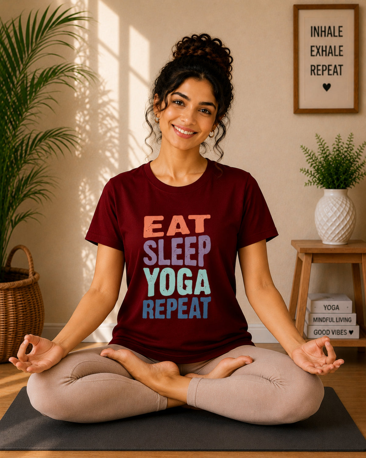 Eat Sleep Yoga Repeat Unisex Classic T-Shirt - photo 5
