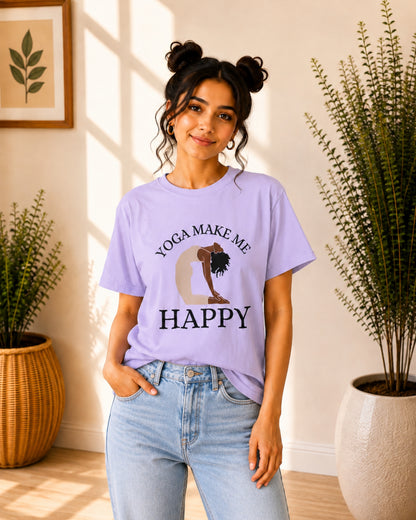 Yoga Make Me Happy Unisex Classic T-Shirt - photo 9