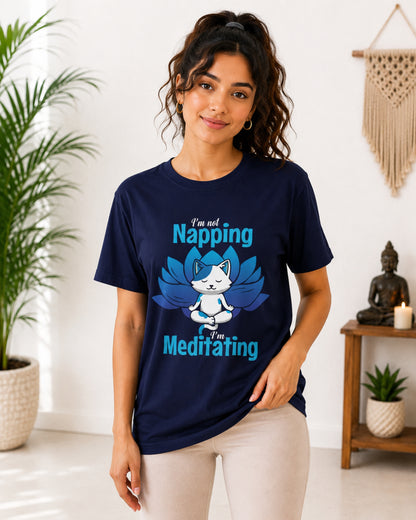 I'm not Napping I'm Meditating Unisex Classic T-Shirt - photo 7
