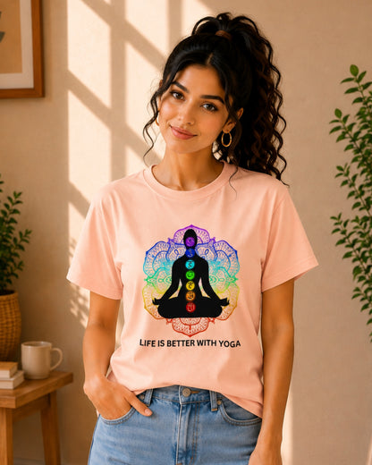 Life is Better With Yoga Unisex Classic T-Shirt - photo 9