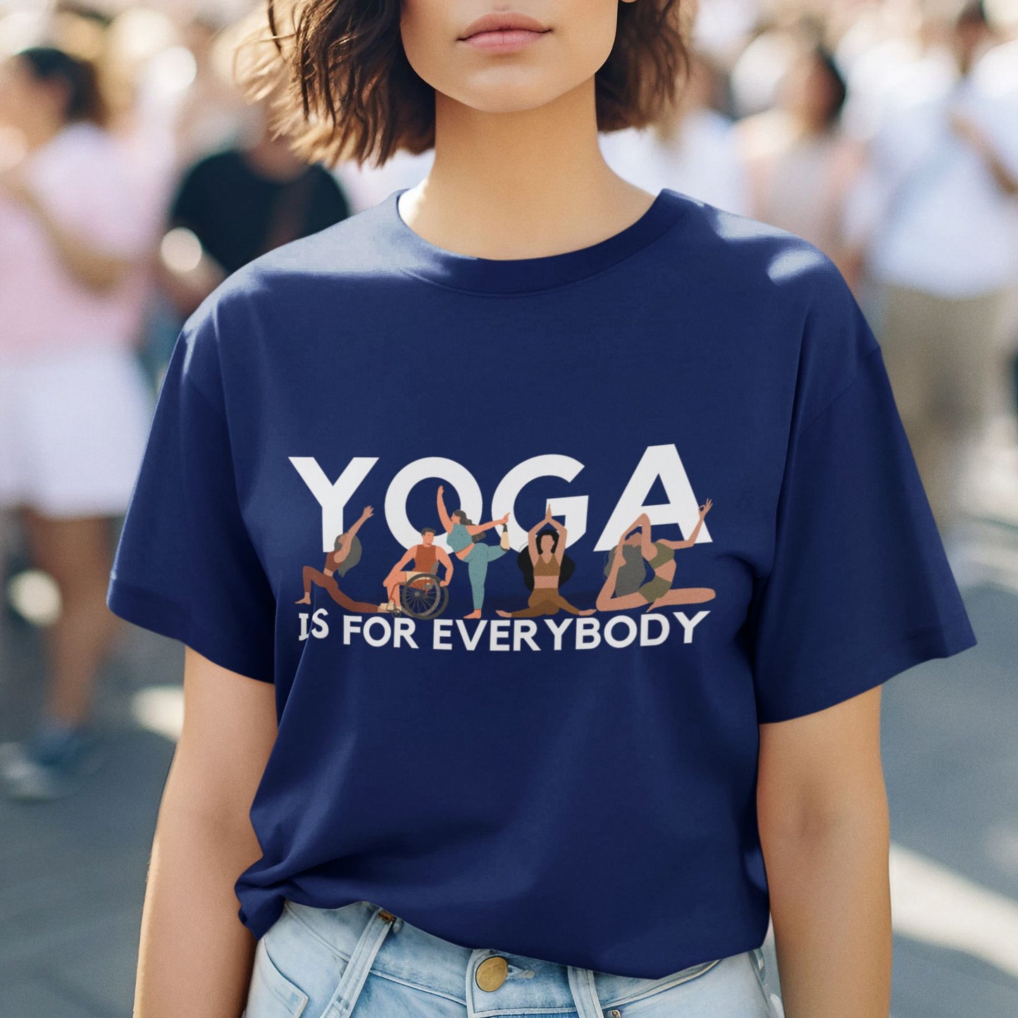 Yoga is for Everybody Unisex T-Shirt | Premium Cotton Yoga Wear India | NAFEYA