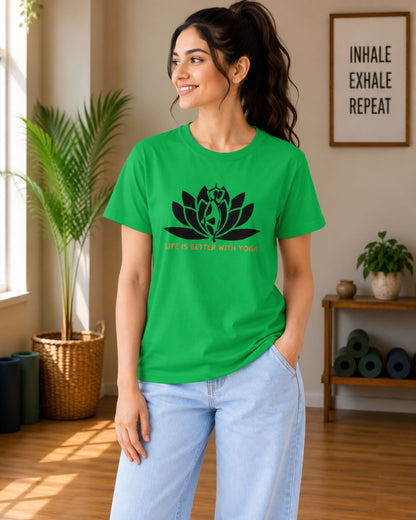 Life is Better with Yoga Unisex Classic T-Shirt