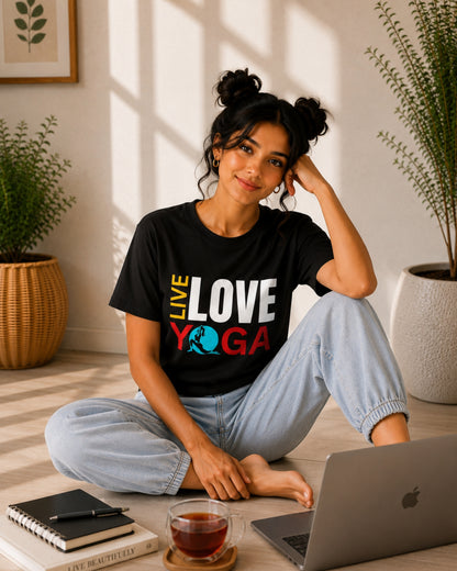 Live Love Yoga Unisex Classic T-Shirt - photo 5